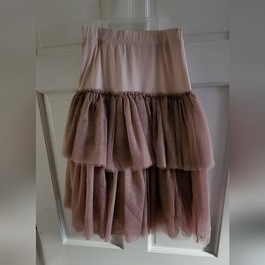 Joyfolie Tulle Skirt. Color: Blush/Rose